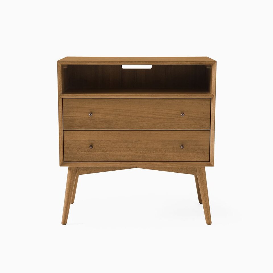 MidCentury Open Bedside Table (71 cm) West Elm Australia